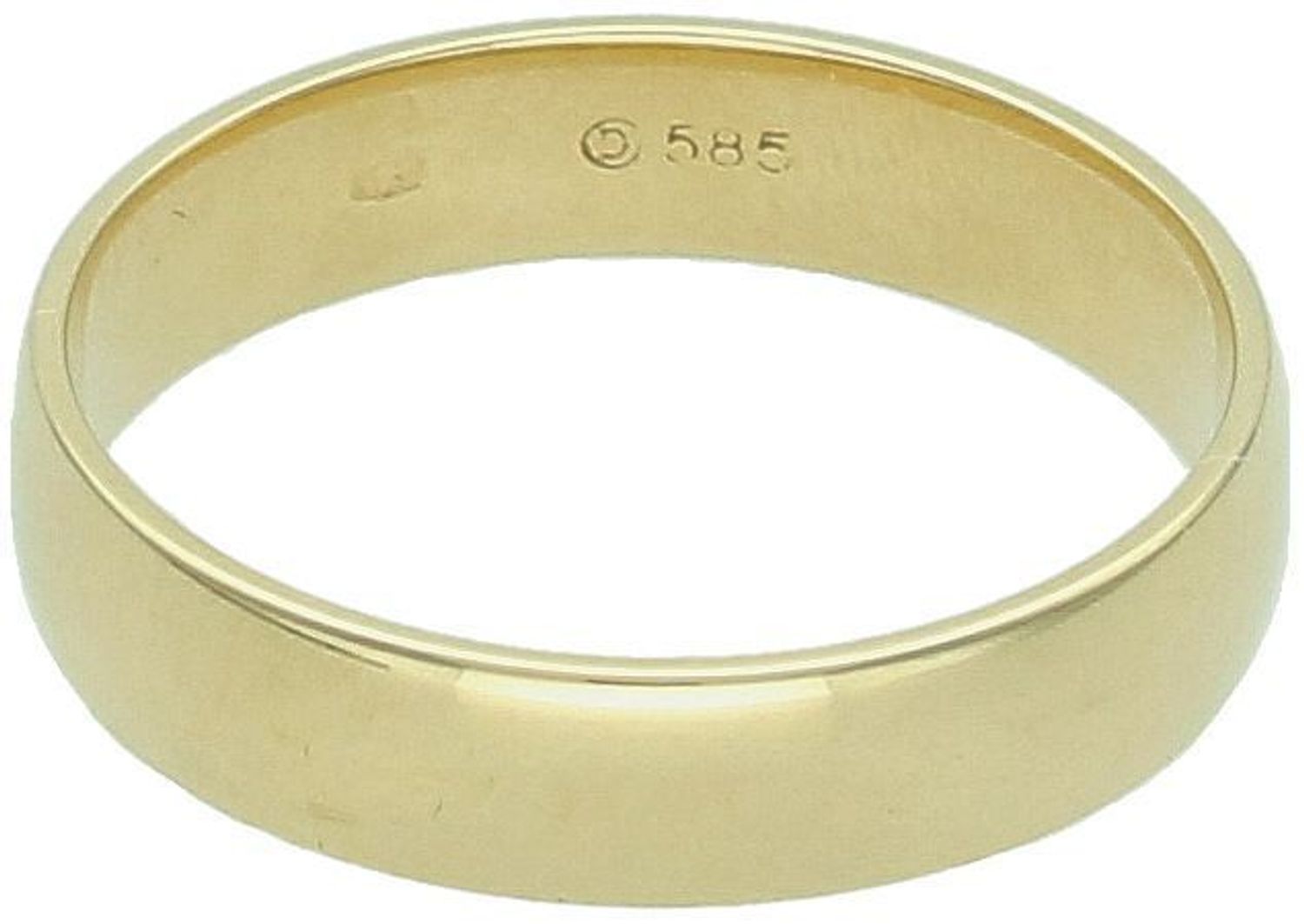 Złota obrączka półokrągła soczewkowa 5 mm – klasyczna elegancja w ponadczasowej formie.jpg